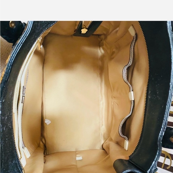 Henri Bendel Leather Python Satchel Bag - Picture 7 of 9